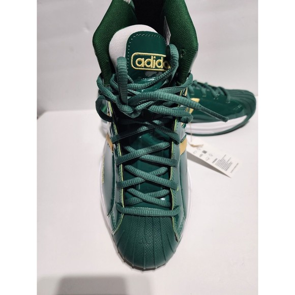 Adidas Pro Model 2G Men's Size 9 "SVSM" Lebron James Sneakers Green/Gold FW3664 - Picture 9 of 10